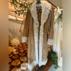 Long Penny Lane Leather Coat